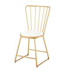 EOJSORK Poltrona, Soggiorno Tempo Libero da Pranzo Sedia con Gambe in Metallo Dorato, Trucco Chair Altitudine, Manicure Sgabello Red Chair Net
