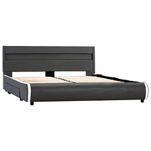 SKM Giroletto con LED Antracite in Similpelle 140x200 cm (45.6kg)