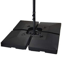 BB Sport Peso dello ombrellone Base per Parasole per ombrellone a baccio - Nero 90 Litri / 120 kg - Possono Essere riempiti con Acqua o Sabbia