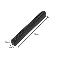 Tauzveok Humidor Cigar Umidificatore, Disegno Piuttosto Lunga, Scatola di Sigari Umidificatore Idratante Scatola Spugna Idratante Striscia,Nero