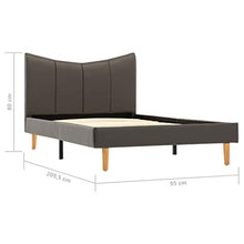 SKM Giroletto Antracite in Similpelle 90x200 cm