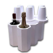 IMBALLAGGI 2000 - 1 Kit Portabottiglie Vino in Polistirolo con Scatola di Cartone
