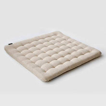 XHNXHN Cuscino del Sedile Giapponese Futon, Imbottitura del Sedile Trapuntato Tappetino Tatami per la casa Cuscini per sedie da Pranzo Imbottiti Traspiranti per la casa-Beige 40x40cm (16x16In)