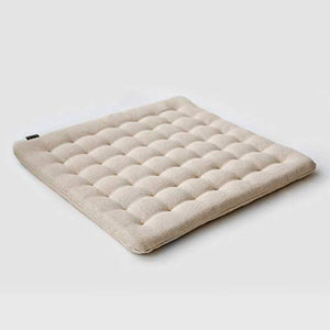 XHNXHN Cuscino del Sedile Giapponese Futon, Imbottitura del Sedile Trapuntato Tappetino Tatami per la casa Cuscini per sedie da Pranzo Imbottiti Traspiranti per la casa-Beige 40x40cm (16x16In)