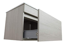 Mobile Bagno Sospeso con Lavabo in Porcellana - 1 Cassetto - Il Mobile è MONTATO - Modello Soki (60 cms, Taiga)