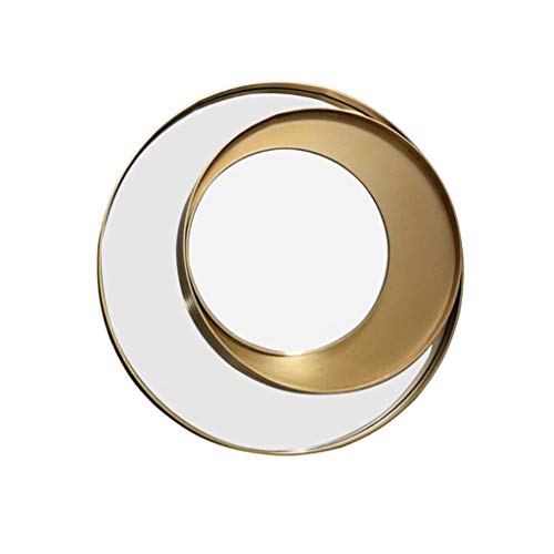 Specchi per specchi a muro per soggiorno Bagno rotondo a parete Specchio-lega di alluminio incorniciato Grande legno specchio da specchio ingranditore Specchio doccia specchio for il trucco-Camera da