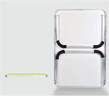 TONG HXF- Tavolino Tavolo scrivania Computer Portatile Easy Desk vivaio Esterna Tabella Piccoli Pieghevoli Durevole (Color : Silber)