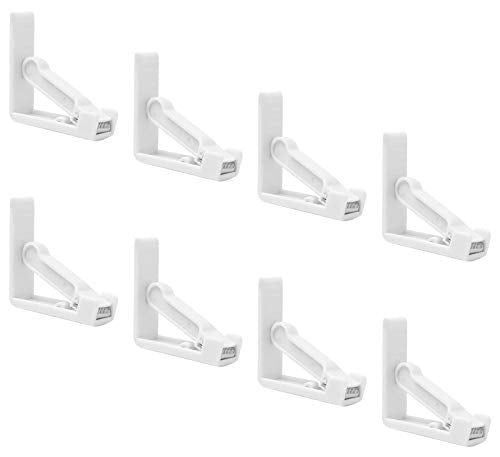 N\O Clip fermatovaglia, Ferma tovaglia da tavola, Clip Tovaglia Inox Morsetti di Copertura Tavolo per la casa della Festa Nuziale della Cucina (8 Pezzi, Bianco)