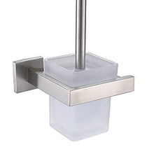 Weare Home, argento 304, in acciaio inox spazzolato, portasciugamani da parete semplice elegante moderno, accessori bagno, pensile per telo bagno Toielttenbürstenhalter mit Becher