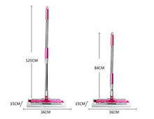 SSAYY Mop Mop Piano Mop Telescopico Mop Manico A 360 Gradi Mop per La Cucina di Casa Piastrelle Pulizia Spin Mop Rotante Rotante Superfine Tamponi in Fibra