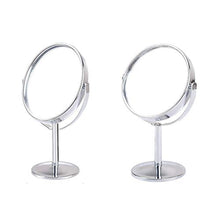 PRENKIN 2pcs 360 Gradi di Rotazione HD Double Sided Trucco Desktop Mirror in Acciaio Inox a Specchio ingranditore
