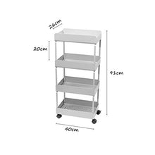 &ripiano di stoccaggio Scaffalature in ferro battuto Soggiorno camera da letto Trolley Scaffale multi-scaffale Cucina da bagno con portapacchi Scaffale di finitura (Color : A)