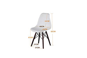 SWEETHOME Set di 4 sedie da pranzo tavolo tavolo in legno spray per soggiorno, ufficio, caffè (bianco)