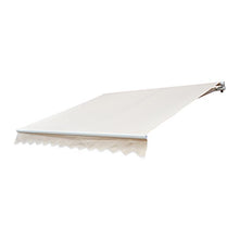 Outsunny Tenda da Sole Avvolgibile Parasole Manuale Impermeabile Esterno Balcone Tessuto di Poliestere 2.5 × 2m Beige