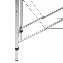 Portatile professionale pieghevole lettino da massaggio,Lettino da massaggio con struttura in alluminio, pieghevole 2 zone nero