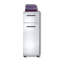 trendteam smart living Mobili, Metallo, Bianco (Alta lucentezza), 30 x 79 x 31 cm