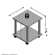 FMD furniture Tavolino, Legno ingegnerizzato, Bianco, 40 x 40 x 45 cm