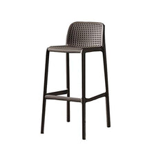 XIN CHANG LWH Sedia da Bar, Sgabello Alto con Schienale Confortevole e Traspirante Seat Adatto for ristoranti Bar Dance Lounge Salention Room Desk Sedia (Color : Brown)