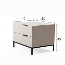 Comodino Dipinto Moderno Semplice, Armadio Camera da Letto Economico in Ferro battuto Creativo Nordico Che sopporta Peso 300KG-40x55x45cm FANJIANI