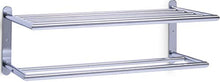 Zeller 18422 Portasciugamani da Parete, Metallo, Argento, 51x24x18 cm
