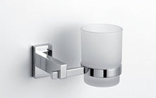 Europrimo Accessori per Bagno Moderno in Ottone Cromato Vetro Satinato portasciugamani portarotolo portasapone