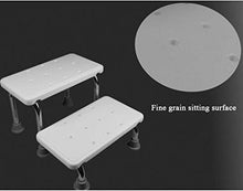 Sgabello da doccia Bagno sgabello Scala in acciaio inox 2-tier piede sgabello da bagno Sgabello Bagno 2-step Passo Seduto sgabello bianco sgabello scala portatile doccia Sgabello leggero Vasca da banc