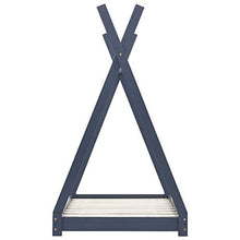 FAMIROSA Giroletto per Bambini Grigio in Legno Massello di Pino 80x160cm-3362