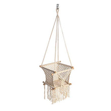 KX-YF Sedia Amaca 50KG Cuscinetto Patio Altalene Tessitura Cesto Sedia Sospesa Corda di Cotone per Camera dei Bambini Giardino sul Cortile Adatto per Il Tempo Libero al Coperto O All'aperto