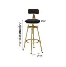 Dining room Chair, bracciolo Tappezzeria, Seggiolone, Sgabello Bar Sgabello Sgabello Bar Sgabello Cafe Counter Home Sedie Pub Premium Altezza girevole ad alte prestazioni regolabile con schienale FACA
