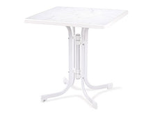 Dajar Ess/Dine Tavolo e Relax Marble Bianco, 70 x 70 cm