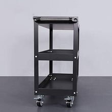 YIN YIN Carrello per Ripiani Carrello for Ripiani, scaffale for Soggiorno in Metallo Robusto Robusto Multistrato for Camera da Letto Mobile for Passeggino Mobile, Nero, 71X36X76 cm Carrello a rulli