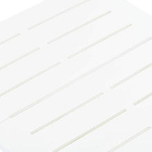 Qnotici Tavolo da Giardino Pieghevole in plastica, Tavolo da Giardino per Il Tempo Libero all'aperto, Tavolo da Giardino per riunioni di Famiglia 45 x 43 x 50 cm  Bianco