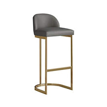 C-J-X STOOL/CHAIR Sedie da Bar Dell'hotel per Cucine, Sgabelli da Bar per La Decorazione Domestica Sedia da Pranzo Durevole Stabile Sgabello per Trucco con Struttura in Metallo(Color:Grigio)