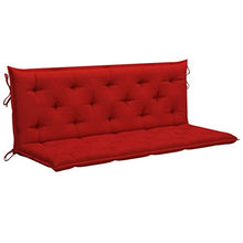 vidaXL Cuscino per Dondolo Rosso 150 cm in Tessuto