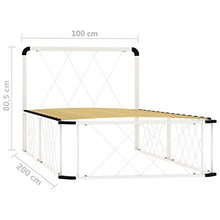 SKM Giroletto Bianco in Metallo 100x200 cm (19.2kg)