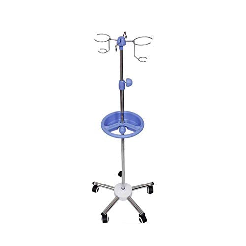 Carrello di Atterraggio Medico, Supporto per Infusione Medico Mobile, Supporto Antigoccia per Uso Domestico, Portabottiglie, Vassoio Raccogligocce con Ruote Tipo C3