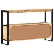 vidaXL Armadietto con 3 Ante e 1 Scomparto Robusto Rustico Lucidato Mobile Basso Credenza Arredamento 120x30x75 cm Legno Massello di Mango