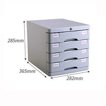 Armadi file Organizer Box desktop a quattro strati con serratura Casellario rifinitura Governo di immagazzinaggio Desktop Attrezzature da ufficio Desktop ( Color : Silver , Size : 36.5×28.2×28.5cm )