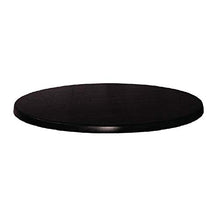 Werzalit Plus CC513 piano tavolo rotondo, 800 mm, nero