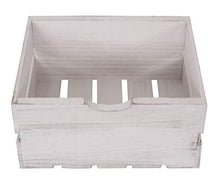 Mendler Comodino cassettiera HWC-C62 serie Vintage 2 cassetti - bianco