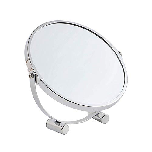 Specchio Per Il Trucco 3X Specchio Da Tavolo Ingrandito Da 7 Pollici Specchio Cosmetico Portatile Con Finitura Cromata Lucida Specchi Compatti (Colore: Argento Dimensioni: 7 Pollici 3 X) Per Comò Da B