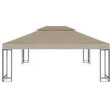 Tidyard- Copertura Gazebo, Copertura Superiore per Gazebo a 2 Strati 310g/m² 4x3m Talpa