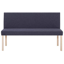 Lechnical Panca in Pino Massiccio, Pratica Panca da Interno in Fibra di Poliestere Grigio Scuro e Colore Naturale 139,5 x 54 x 85,5 cm (Larghezza x profondità x Altezza)