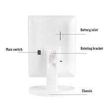 Uxsiya Specchio cosmetico con luci Touch Screen Specchio Illuminato Ricaricabile USB Specchio per Trucco da Tavolo 10X con Un vano portaoggetti