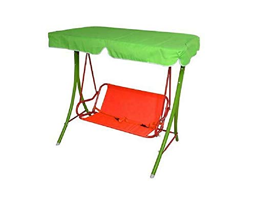 Fair Shop Altalena Dondolo Bambini con Copertura 2 Posti Giochi Giardino Esterno Interno 110 x 115 x 74 cm