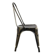 Milani Home s.r.l.s. Sedia in Metallo di Design Moderno Industrial Vintage per Sala da Pranzo Bar Ristorante Soggiorno