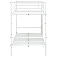BIGTO - Struttura per letto a castello con struttura in metallo, per camera da letto, 90 x 200 cm, colore: Bianco