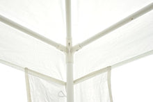 Outsunny-Gazebo da Giardino Tenda da Esterno Impermeabile Struttura in Acciaio 3x3m Bianco