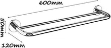 Portasciugamano HXF- Portasalviette Bagno toletta tovagliolo Ferroviario Appendiabiti WC WC (60cm) Robusto
