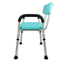 XD Sgabello da Bagno Blu Bagno Sedia da Bagno Sgabello da Bagno Regolabile in Altezza con Grande Pad Antiscivolo Sgabello in Lega di Alluminio Donna Incinta Sgabello da Doccia con Foro in PE sc
